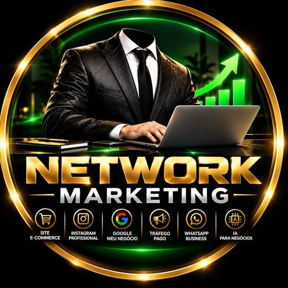 Network Marketing — Site e-commerce, Instagram profissional, Google Meu Negócio, Tráfego pago, WhatsApp Business, IA para negócios